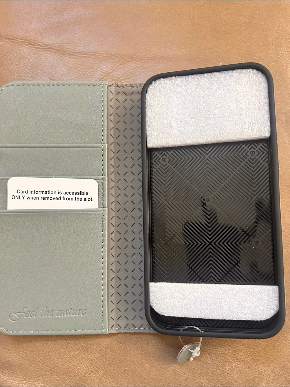 Shielded Folio Phone Case - Sage Green